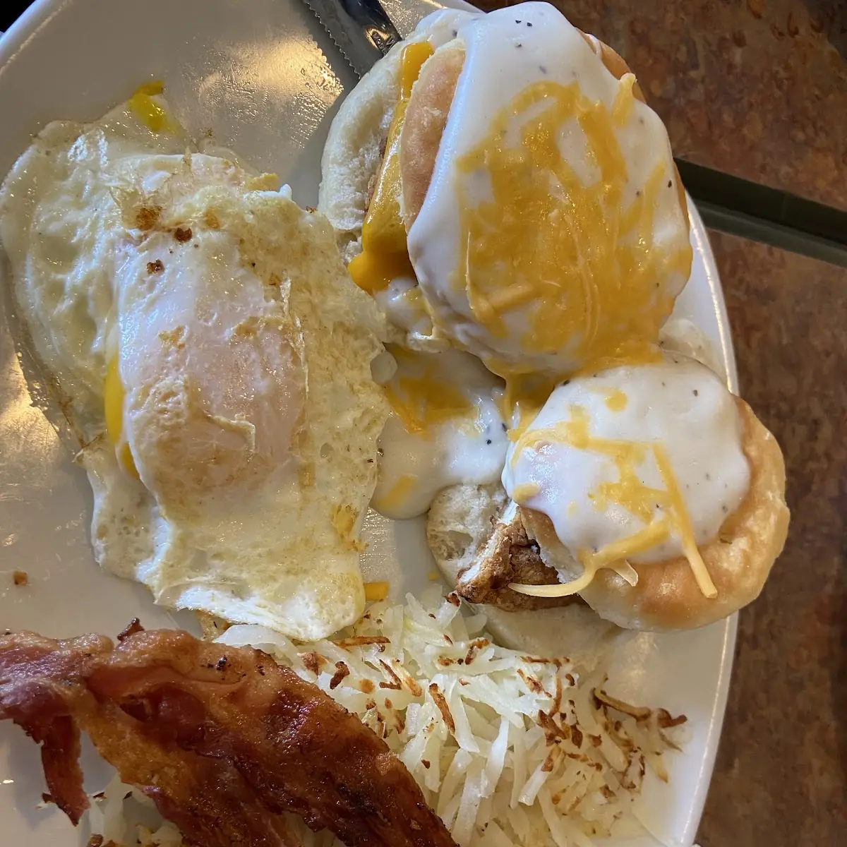 Southern Fried Chicken Biscuit Breakfast