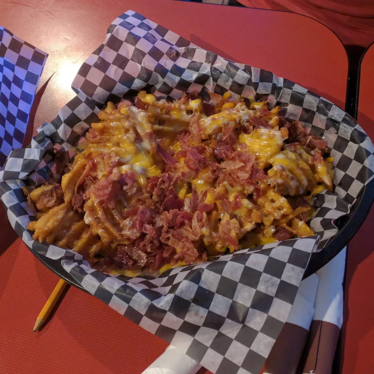 Waffle Cheese Fries