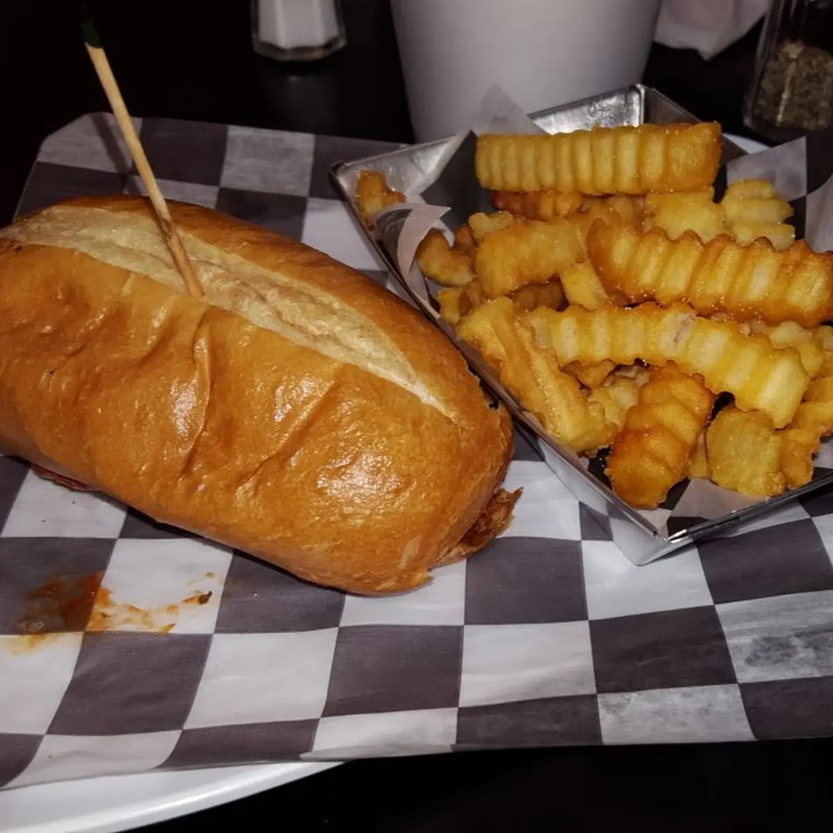 Small Meatball Sub with Fries