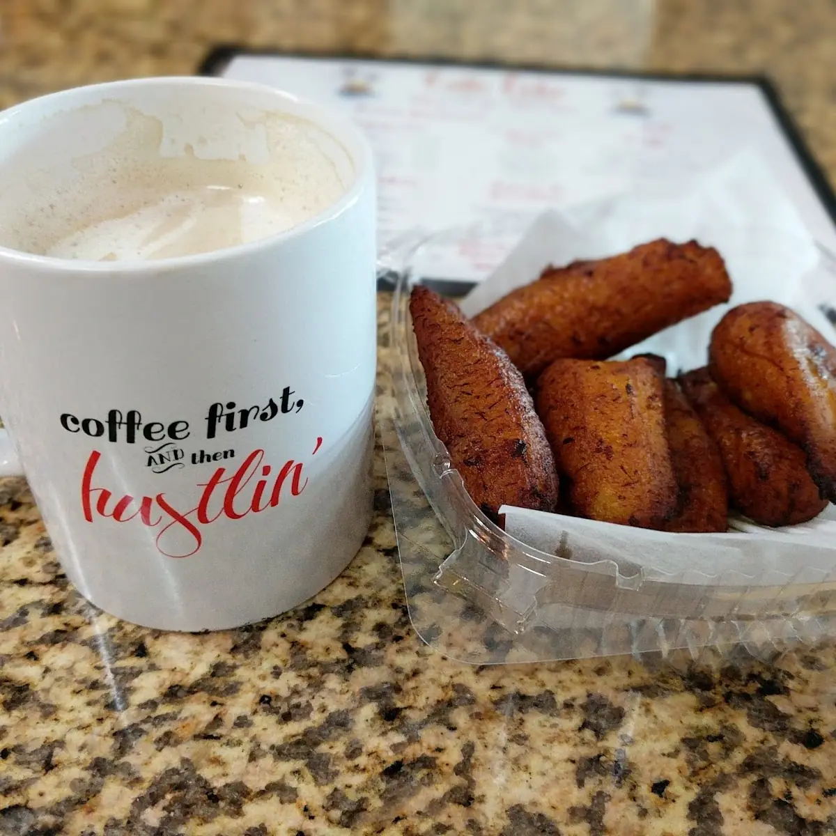 Fried Plantains with Coffee