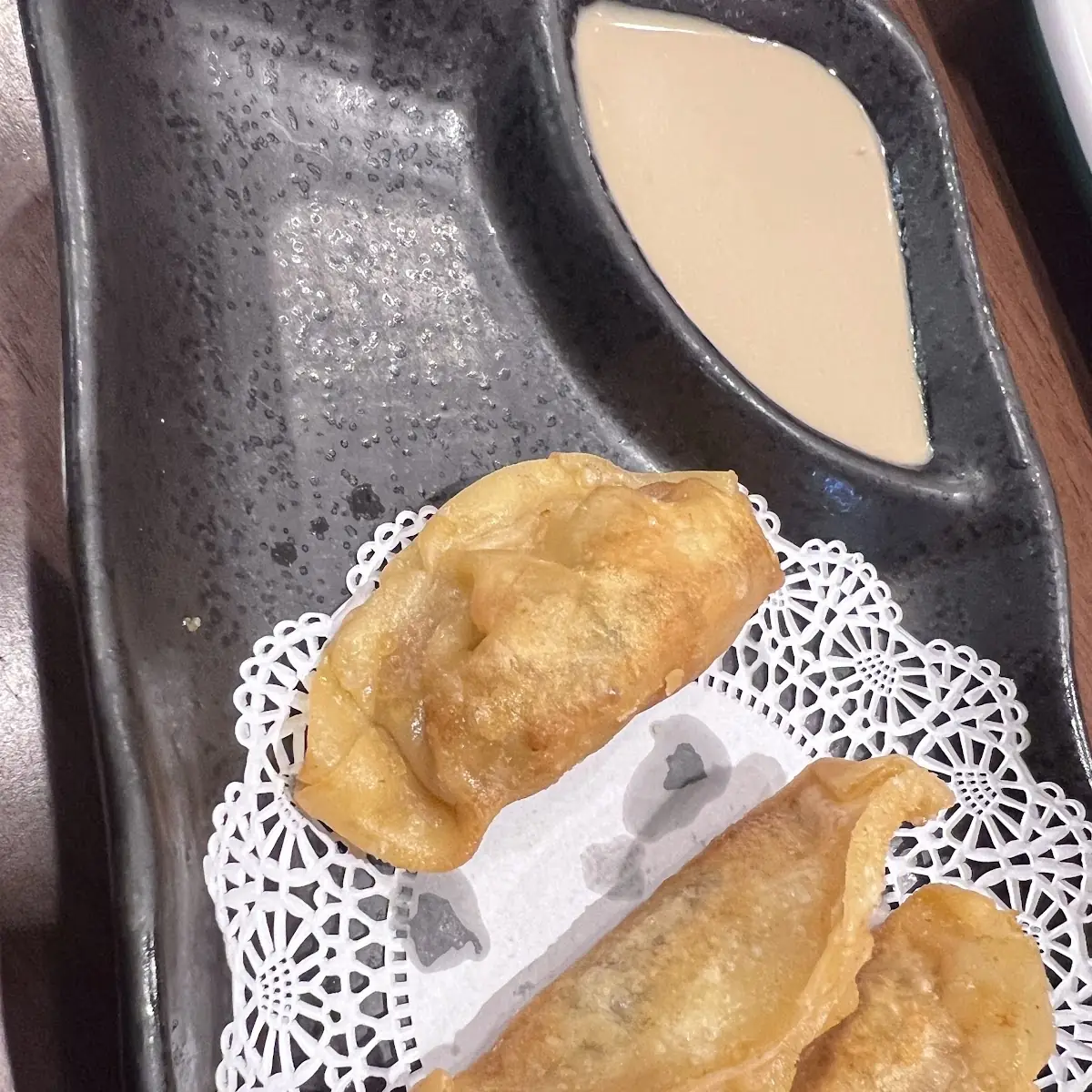 Fried Gyoza with Dipping Sauce
