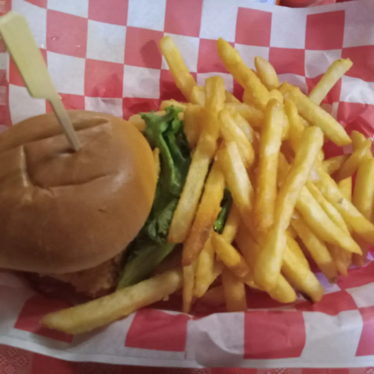 Fish Sandwich and Fries