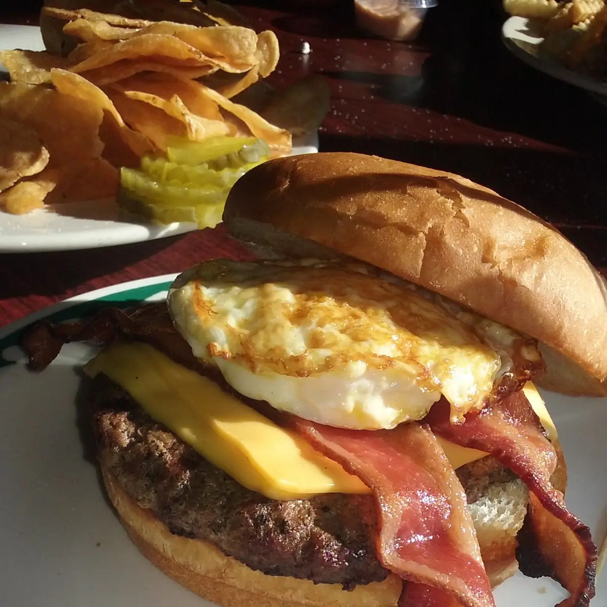 Bacon Cheeseburger with an Egg