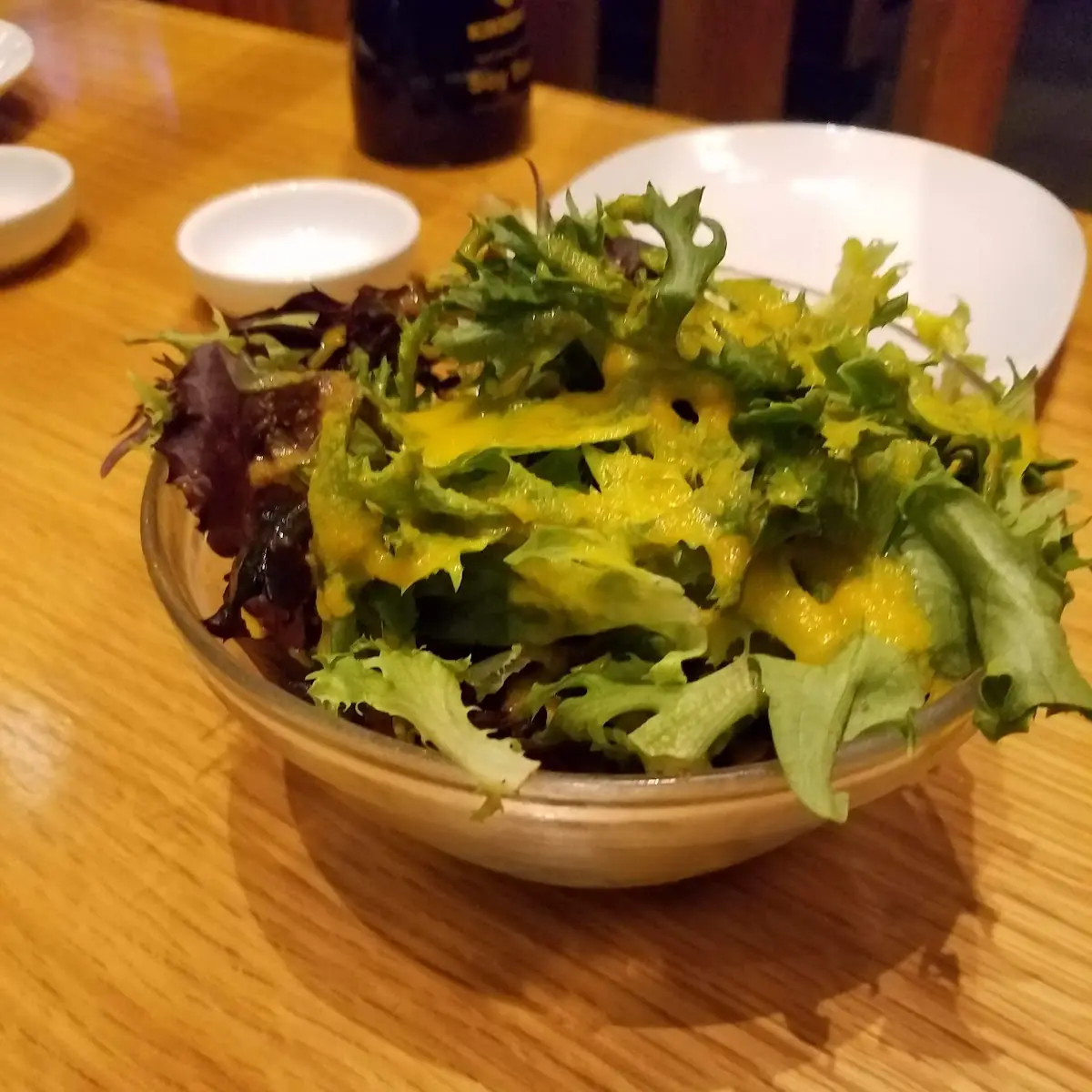 Salad with Carrot Ginger Dressing