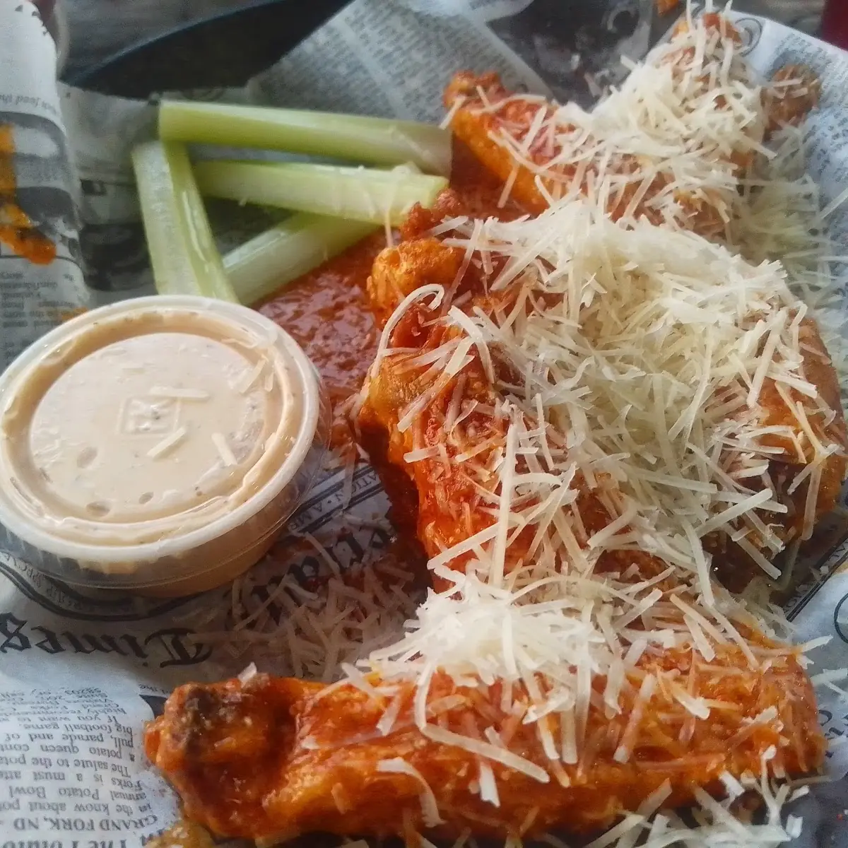 Hot Parmesan Wings