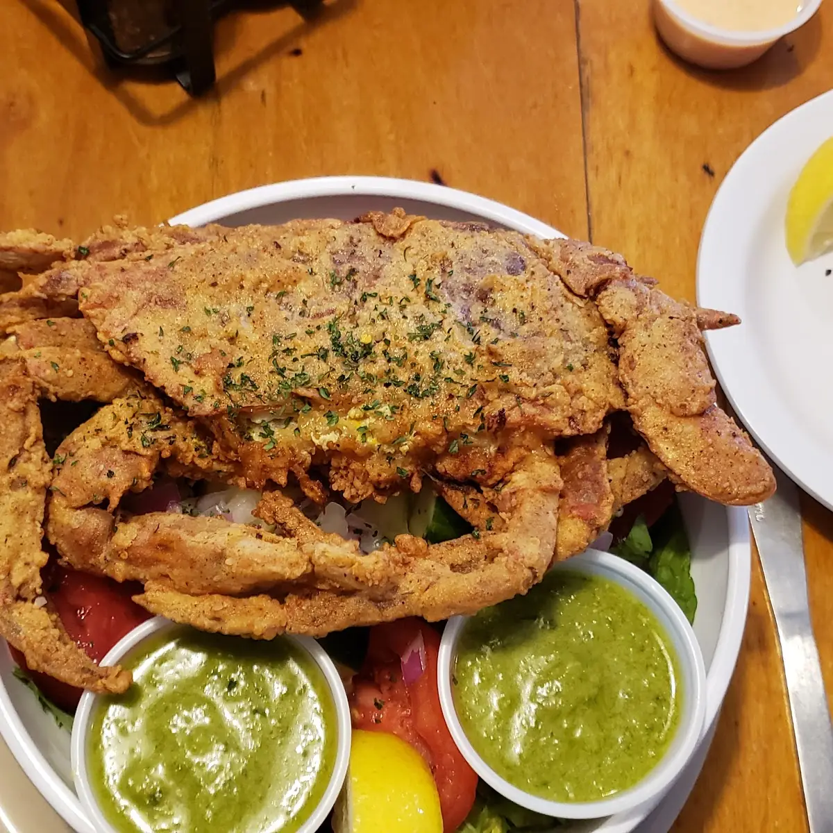 Soft Shell Crab on a Salad