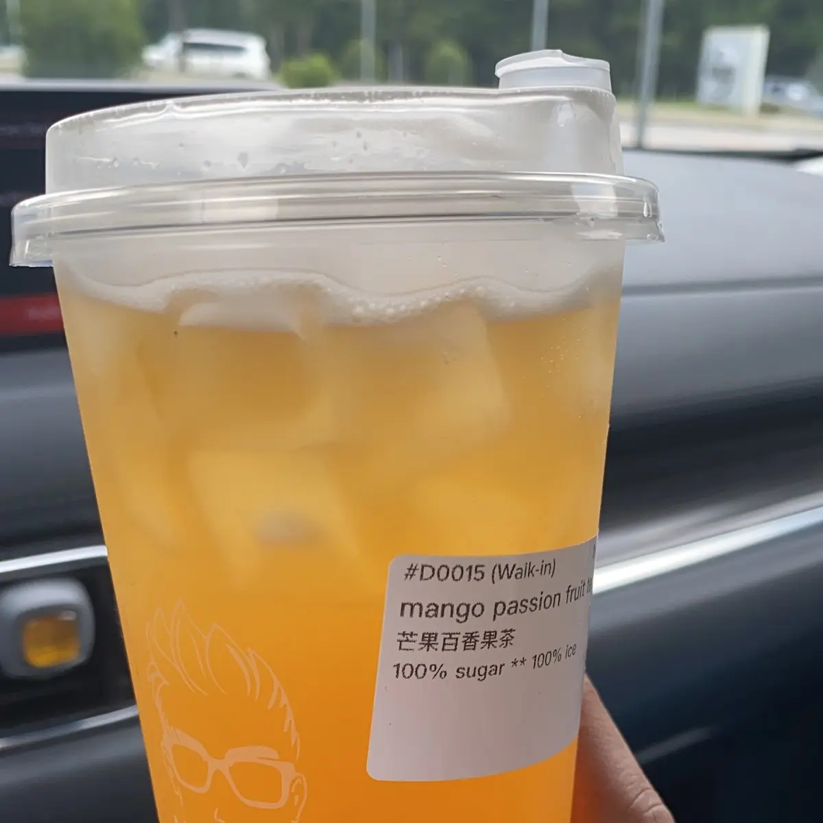Mango Passion Fruit Boba Tea