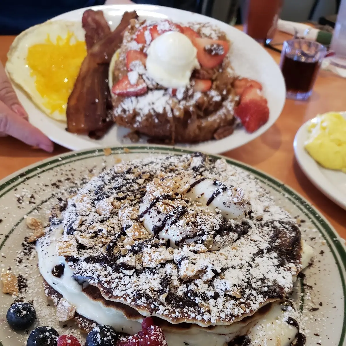 Lemon Curd and Blueberry Pancakes