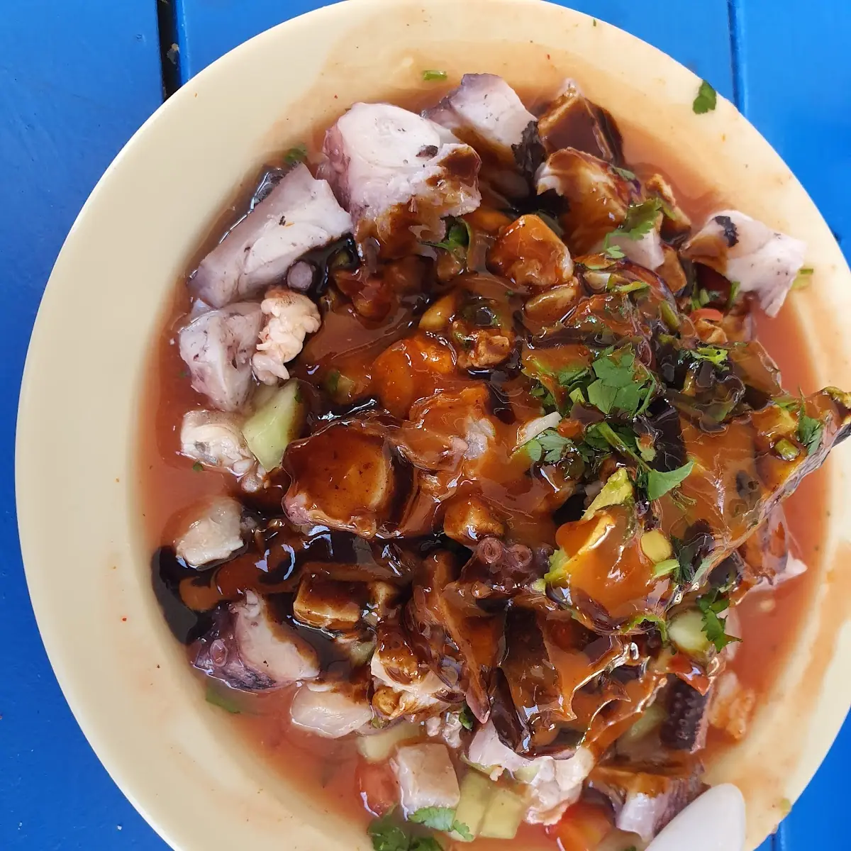 Tostada de Ceviche Mixto