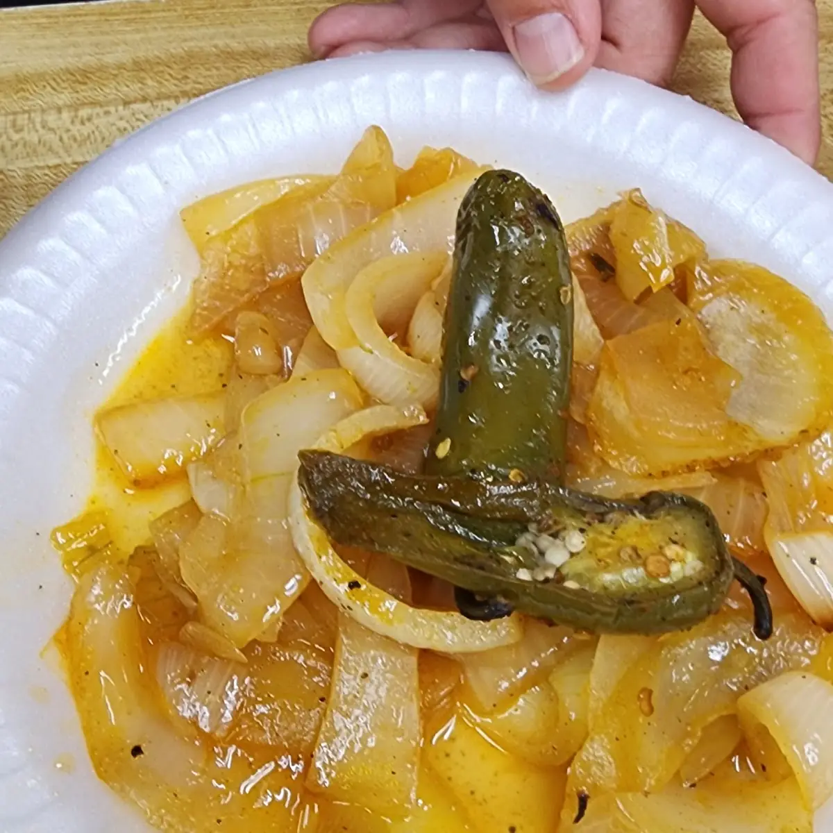 Grilled Onions & Grilled Jalapeños