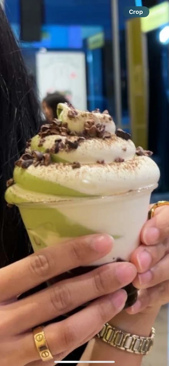 Matcha and Vanilla Soft Serve