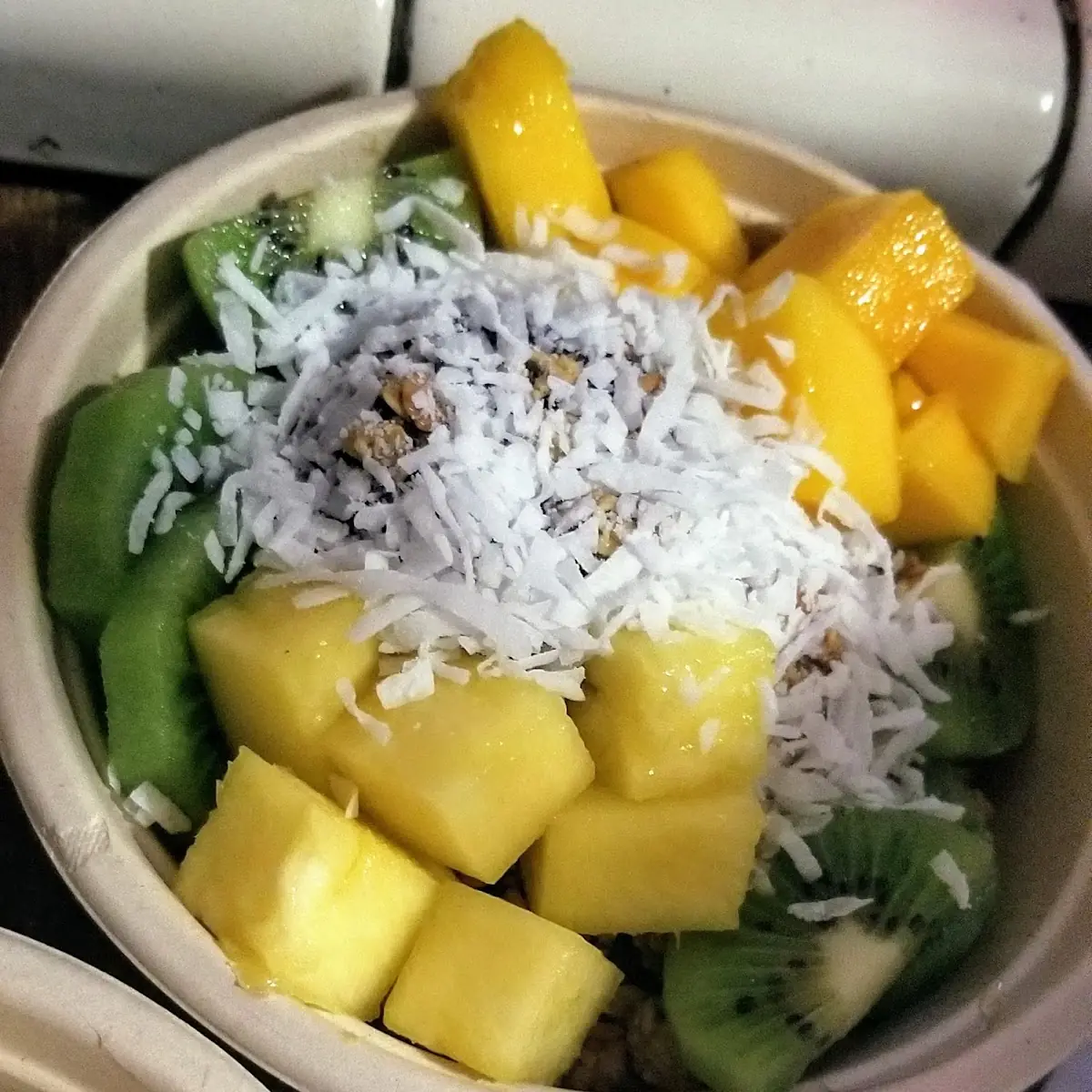 Mango Madness Bowl with Mango Base Granola and Agave