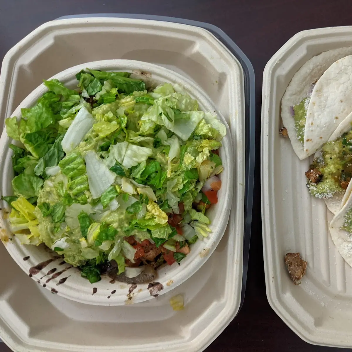 Chicken Tacos and Chicken Protein Bowl