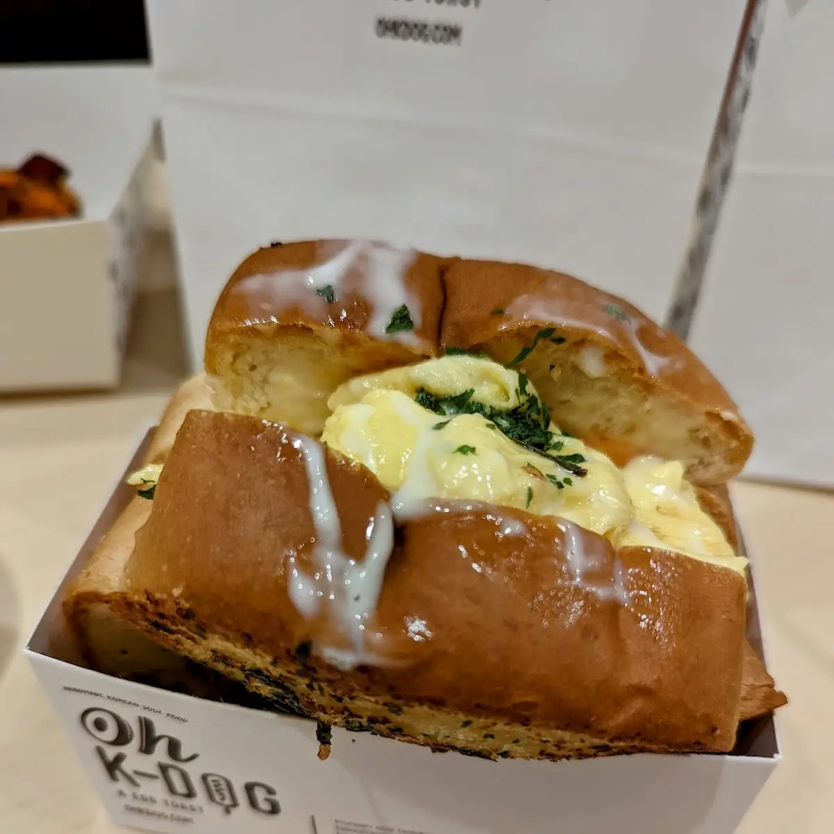 A OH K Classic Egg Toast with Garlic Bread