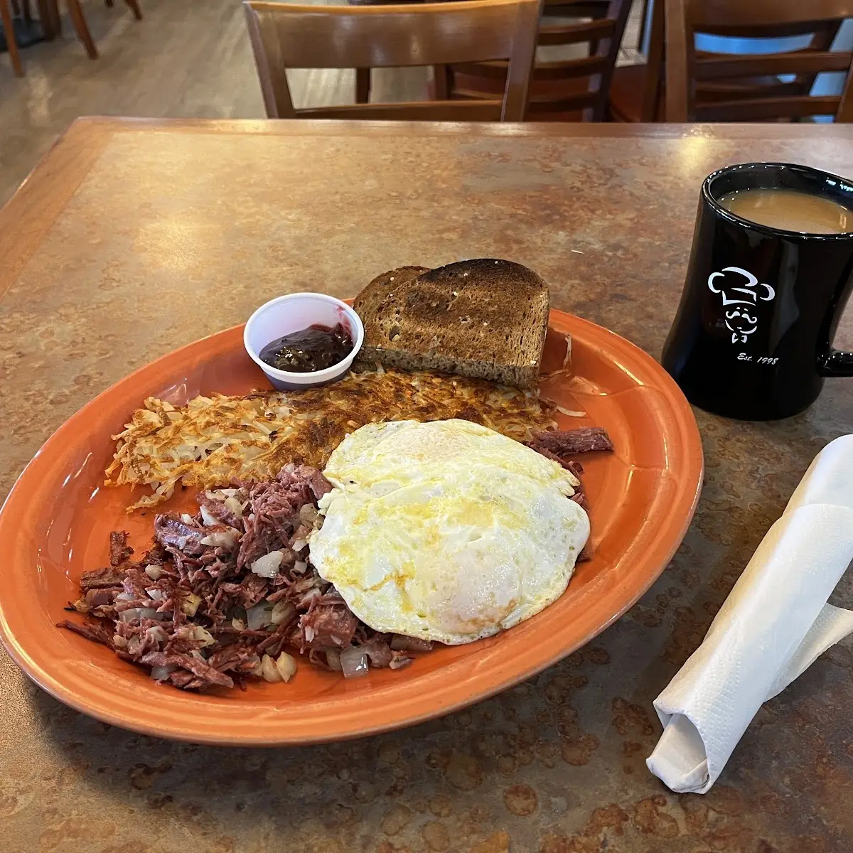 Corned Beef Hash and Eggs
