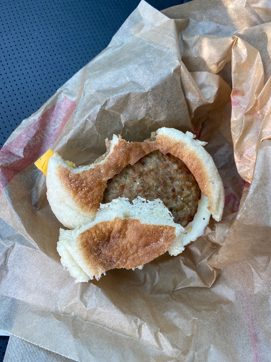 Sausage and Egg Breakfast Sandwich, Tim Hortons