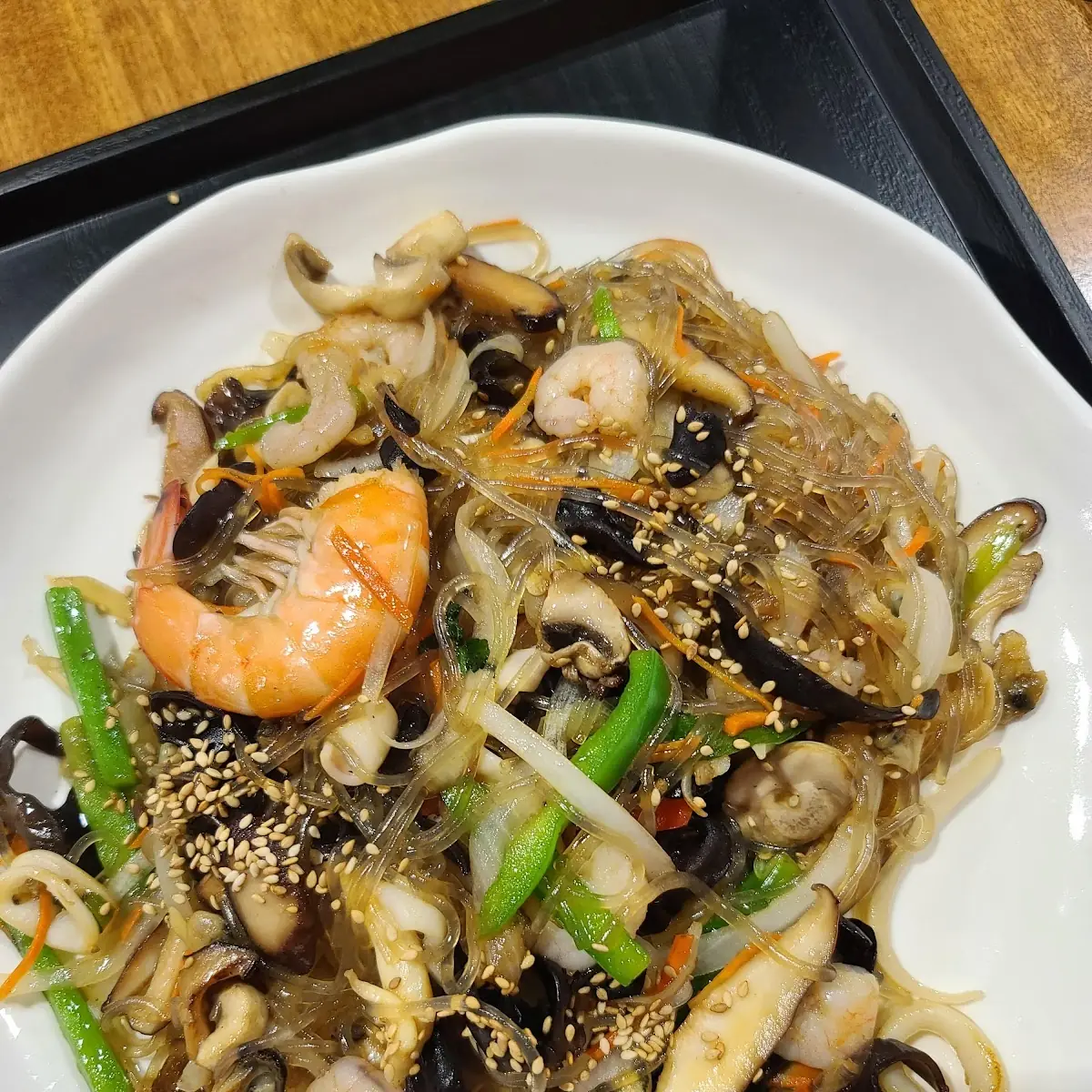 Japchae with Seafood