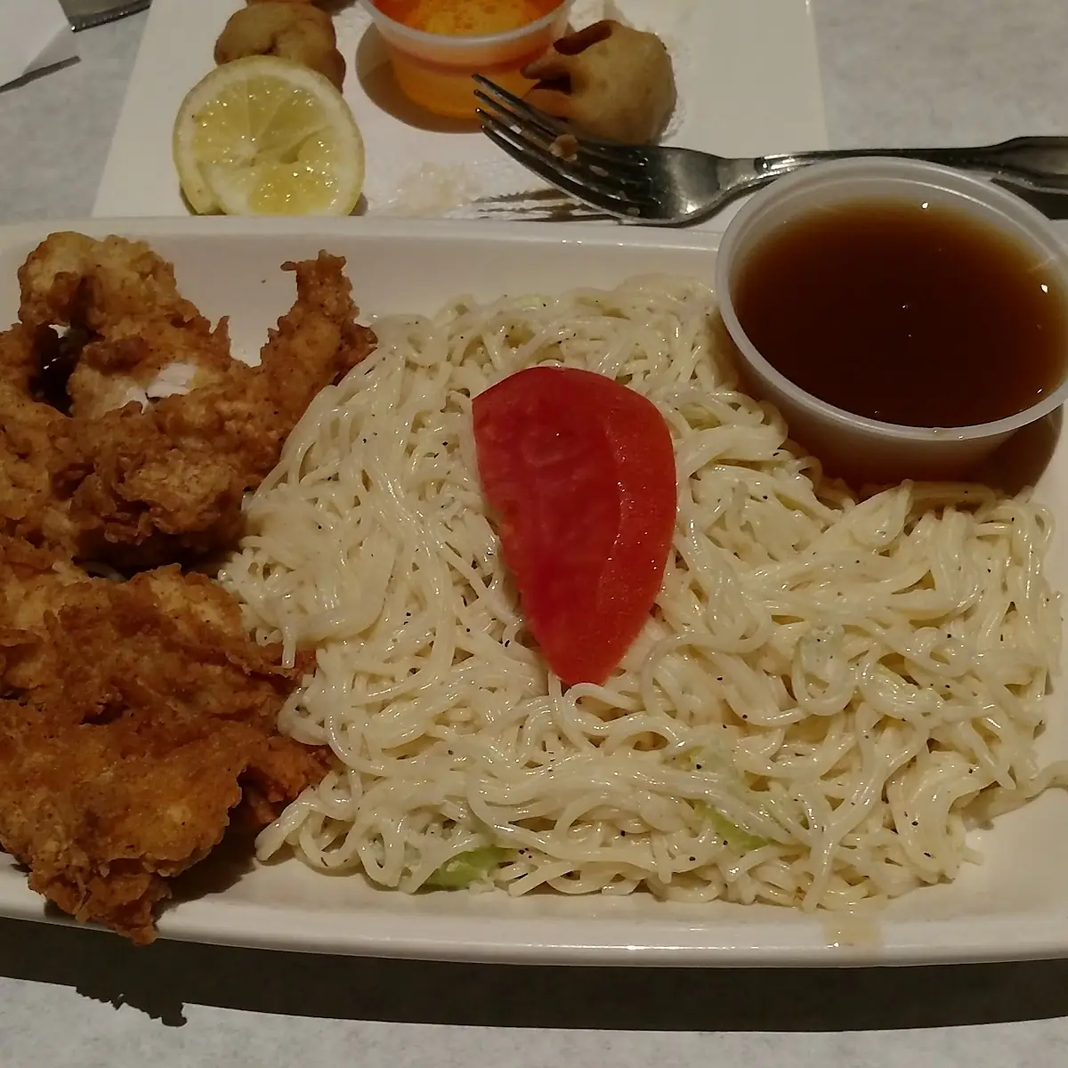 Lemon Chicken with Double Noodles