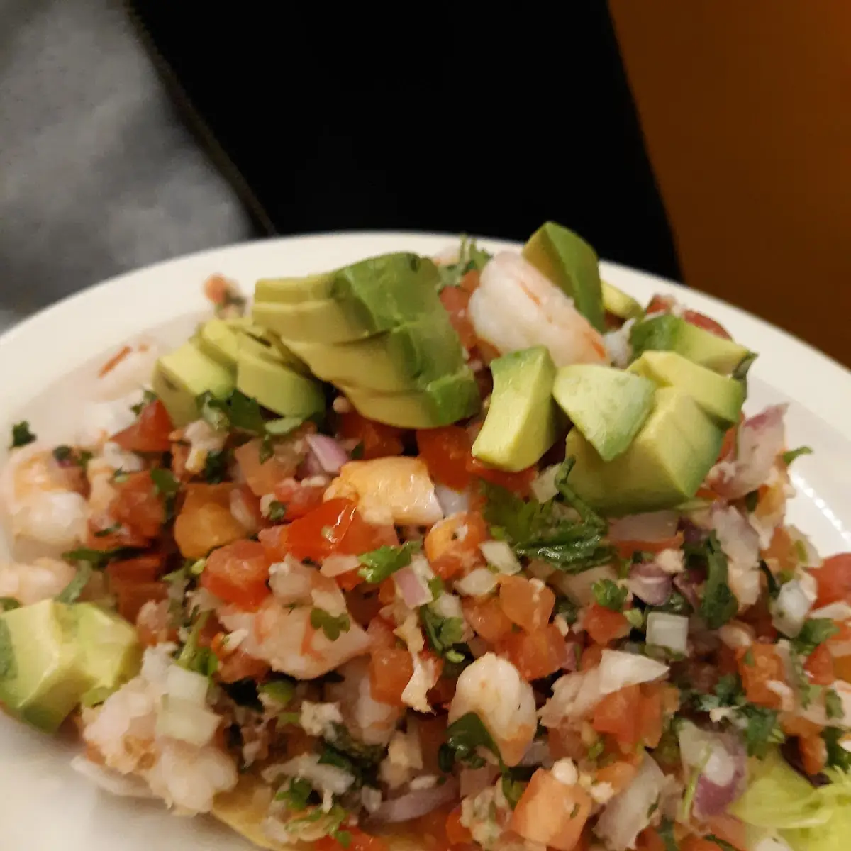 Ceviche Tostada De Camaron