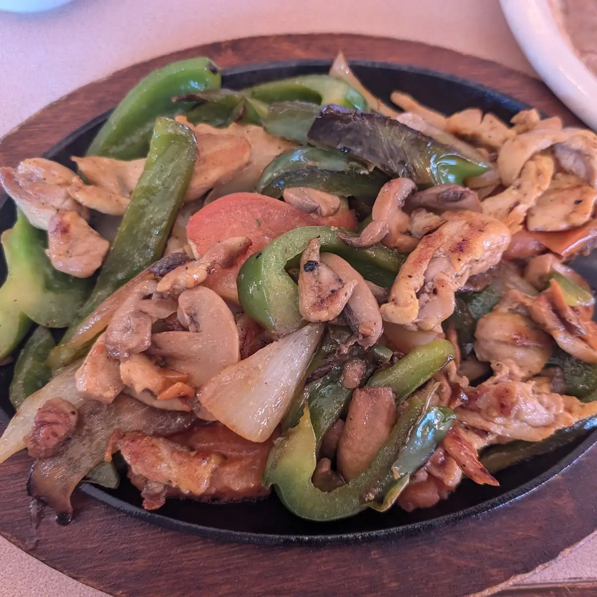 Chicken Fajitas Add Mushrooms