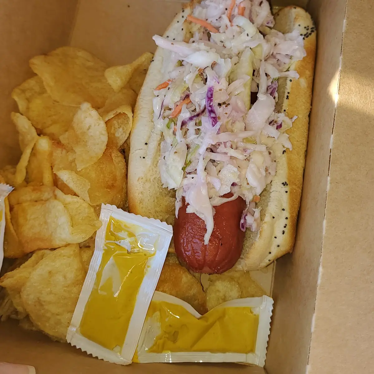 Slaw Dog and Chips