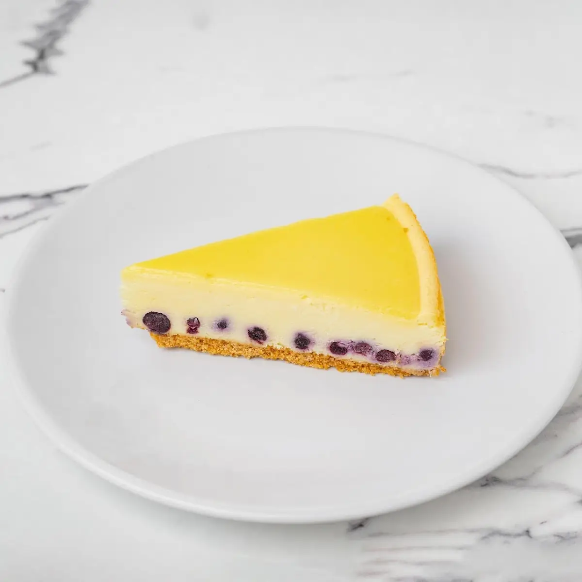 Lemon & Wild Blueberry Cheesecake