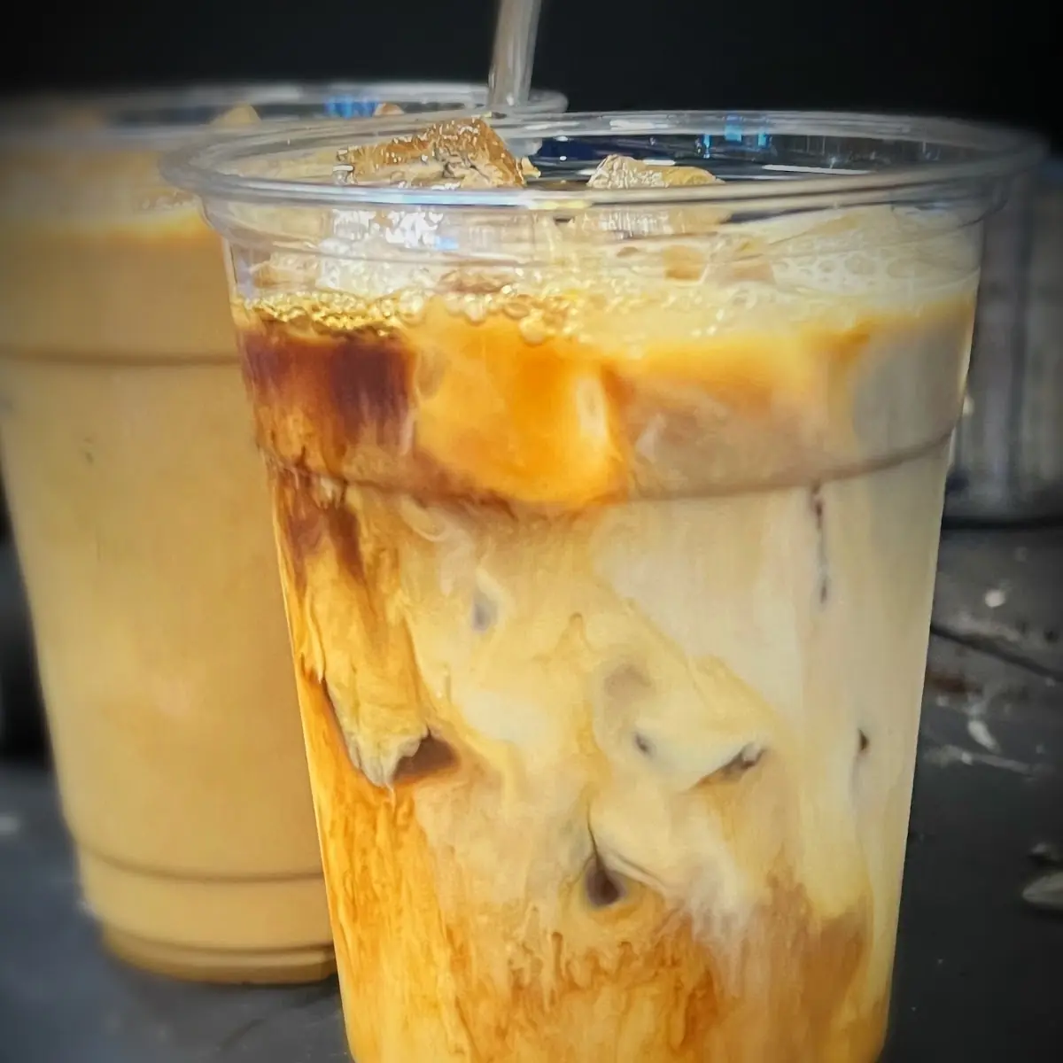 Iced Cafe Con Leche