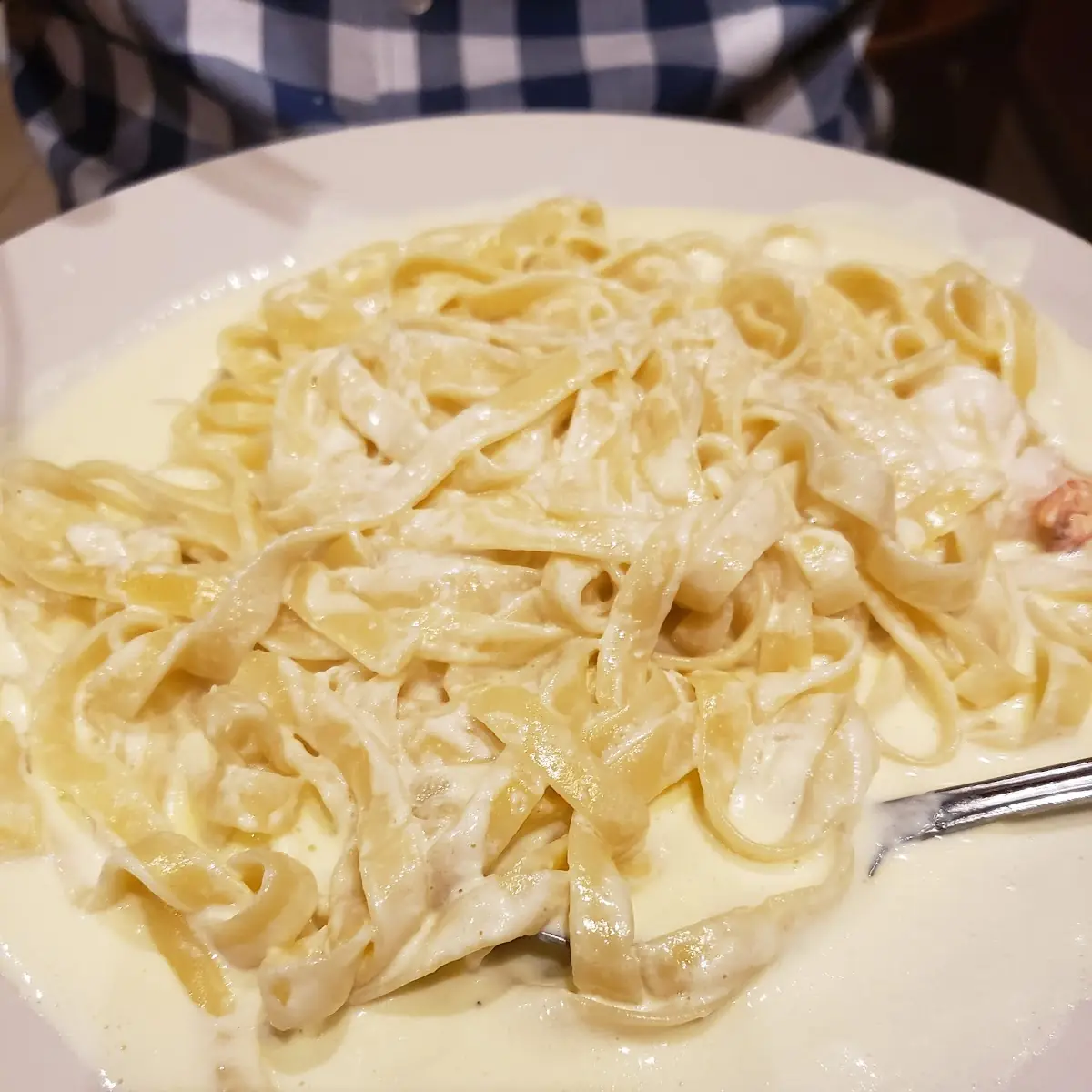 Fettuccine Alfredo with Shrimp