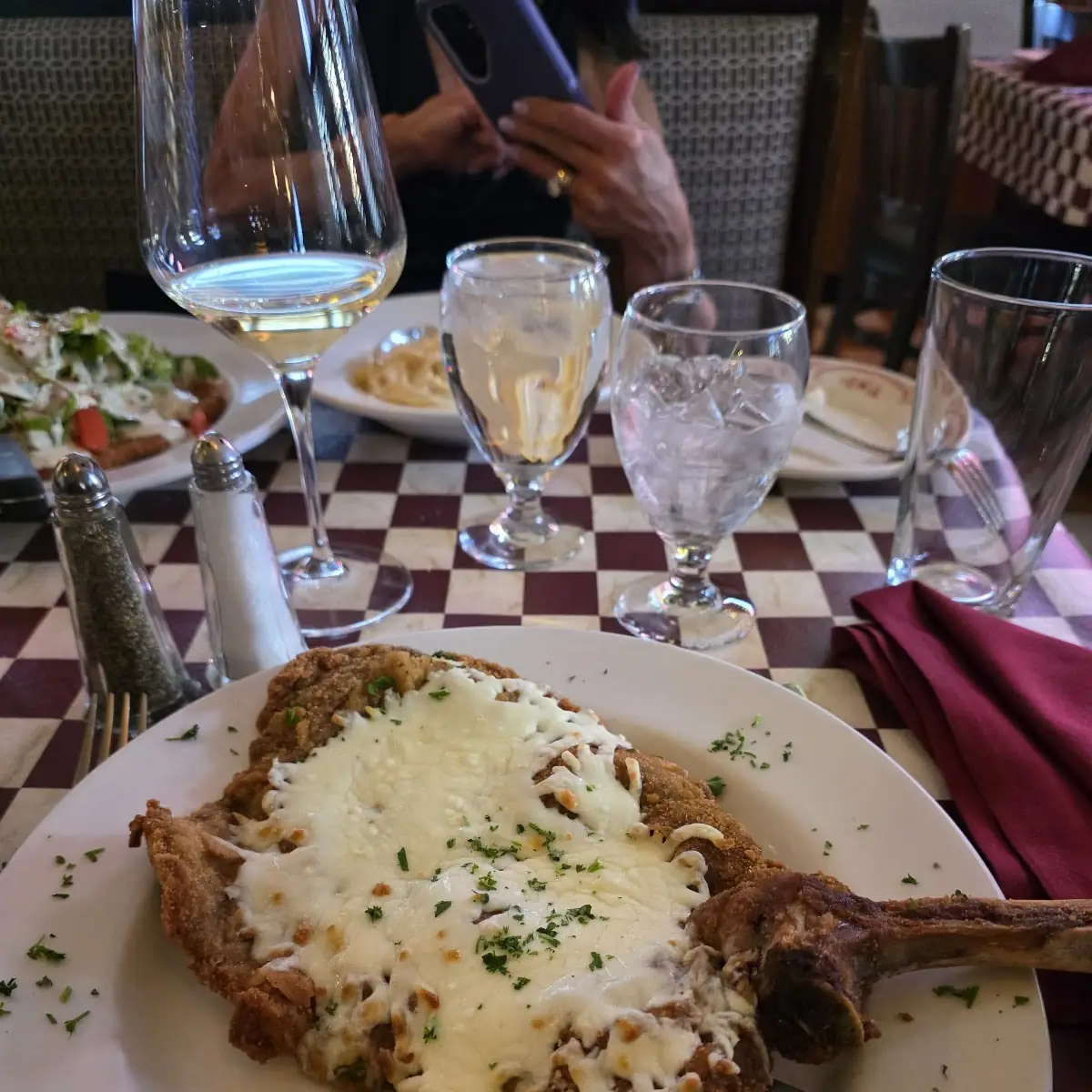 Veal Parmigiana on the Bone