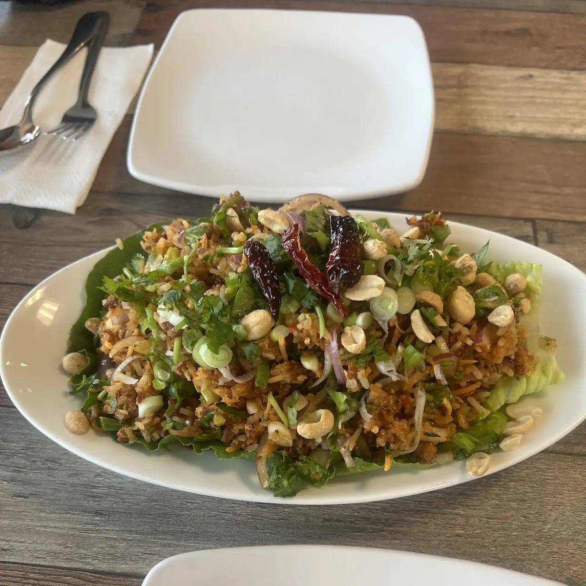 Crispy Rice Salad Nam Khao