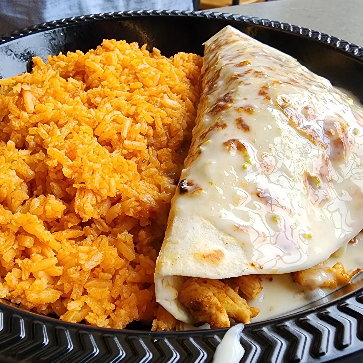 Chicken Quesadilla with Rice