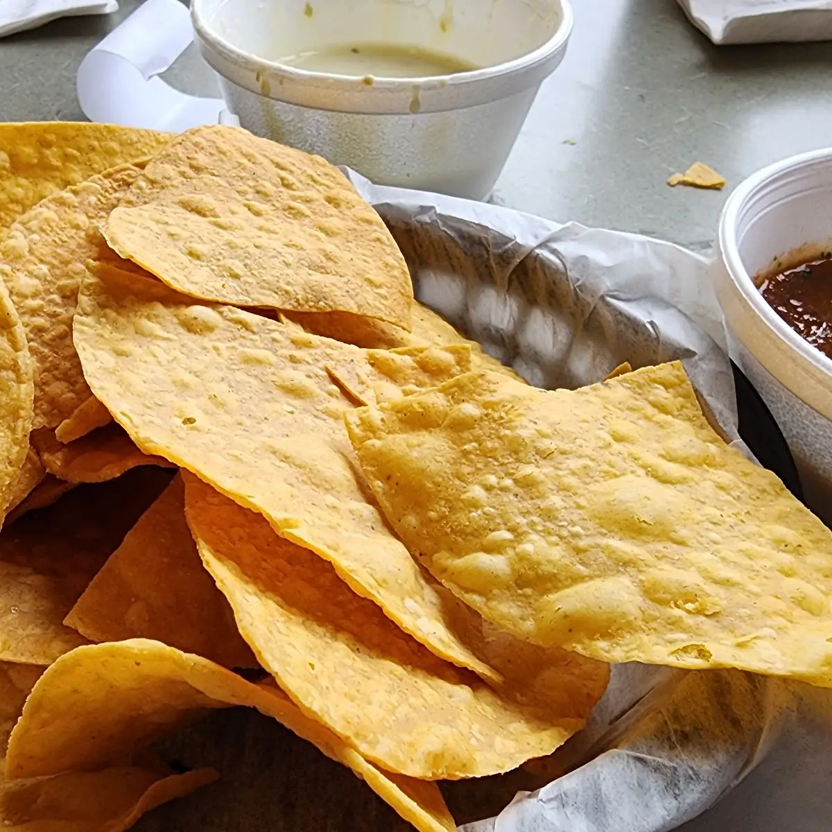 Chips Salsa and Queso
