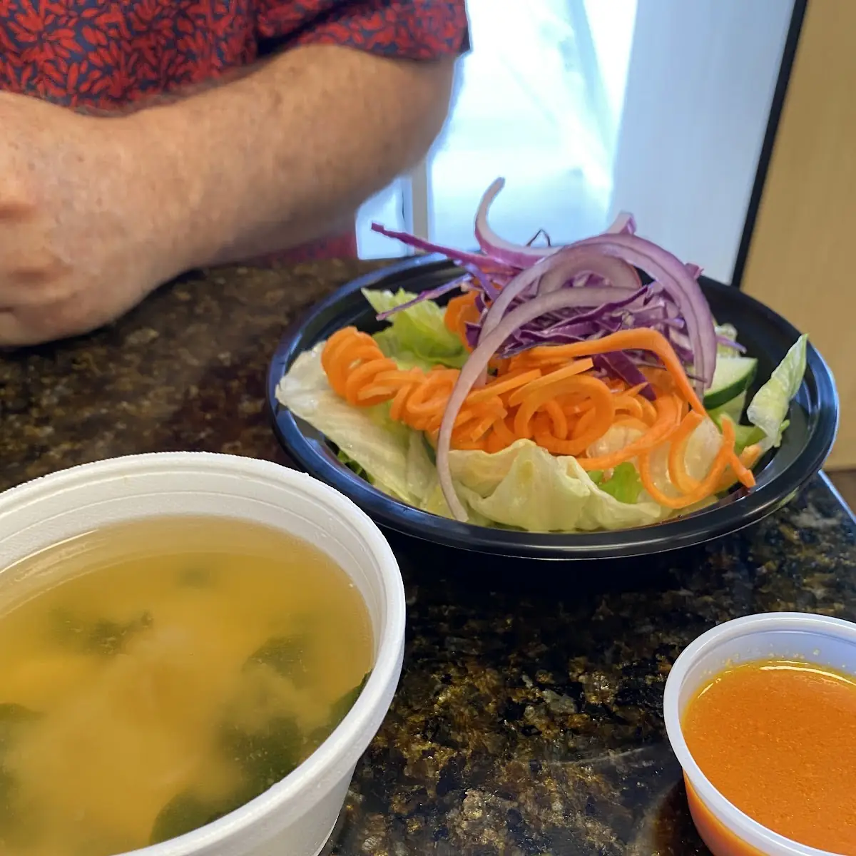 Miso Soup and Salad