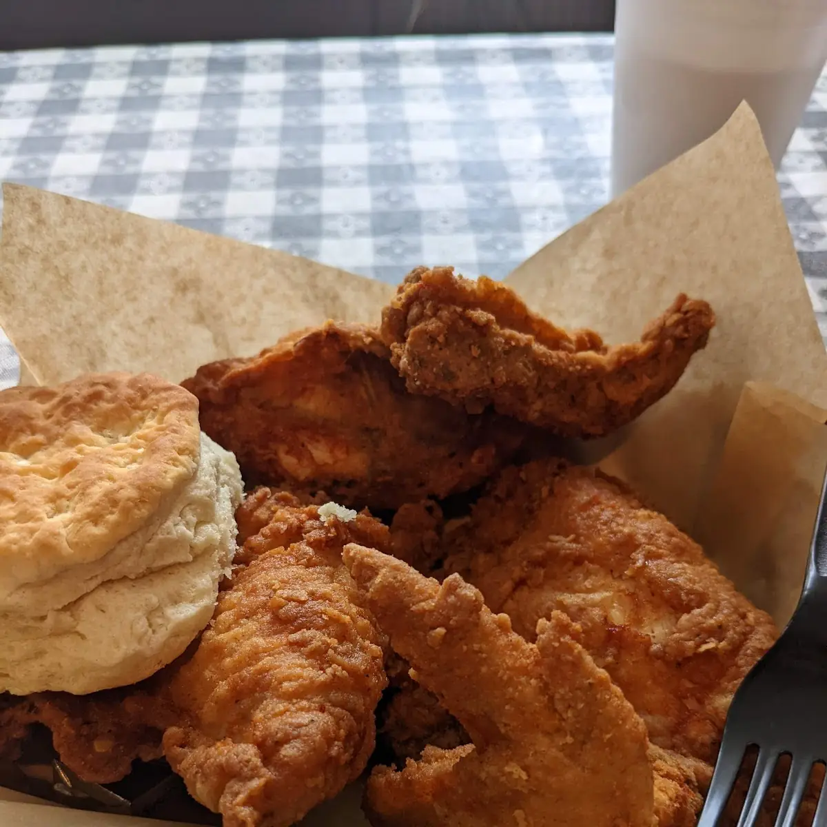 Fried Chicken and Biscuit