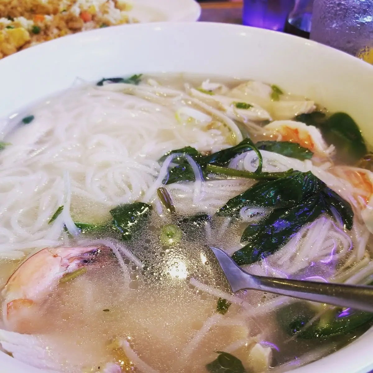 Chicken Pho with Shrimp