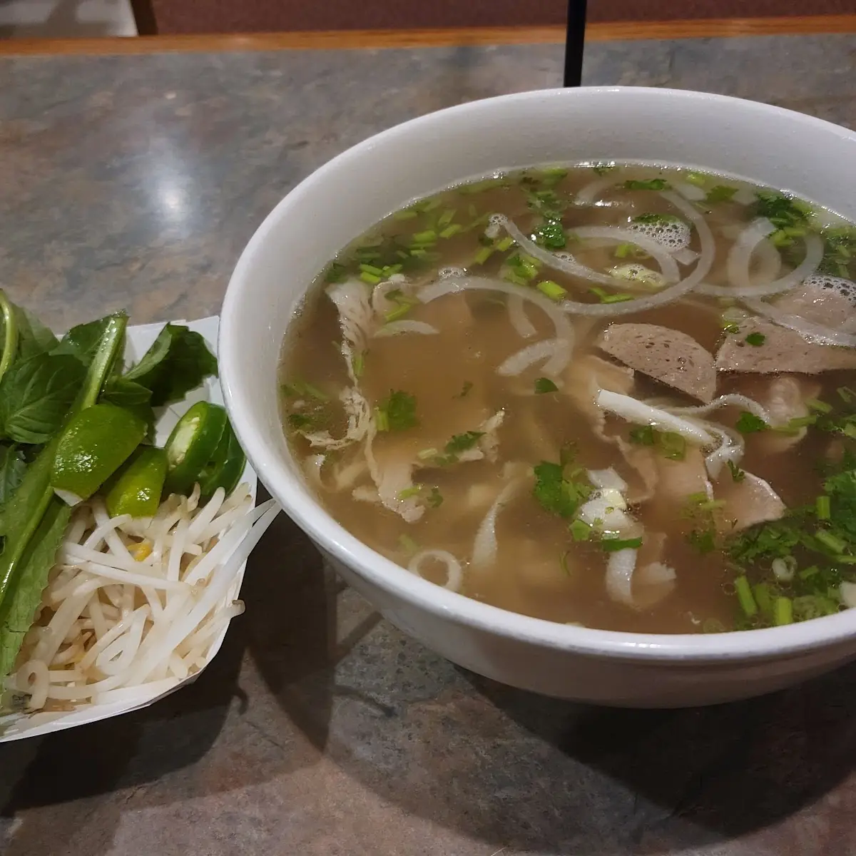 Hot Beef Noodle Soup Bowl