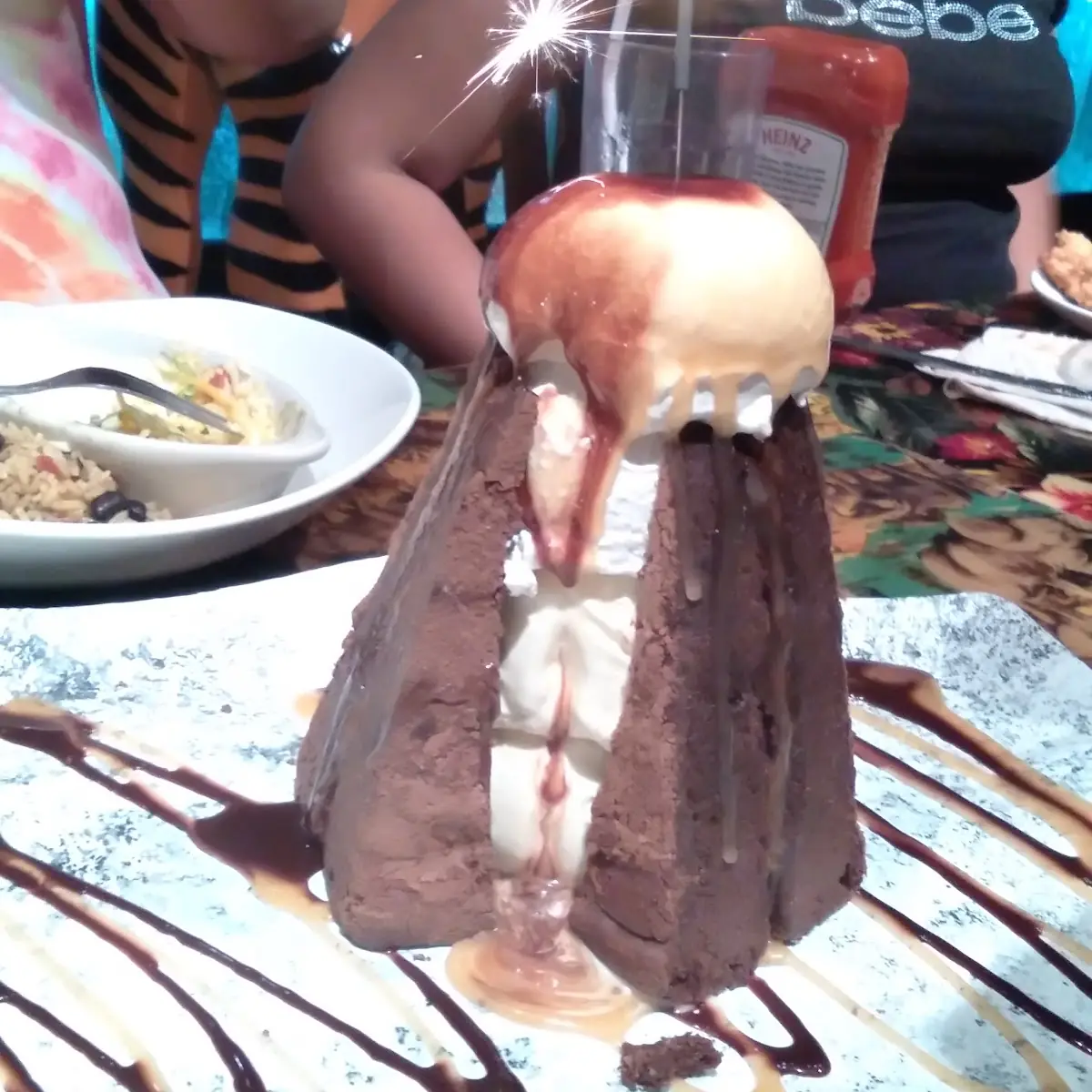 Volcano Brownie Sundae