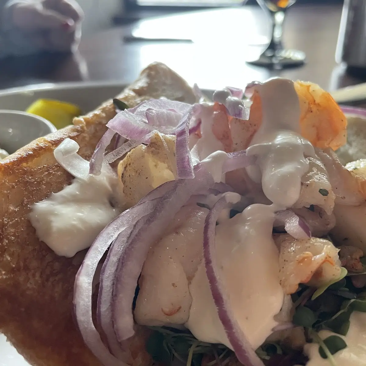 Shrimp Roll Sandwich