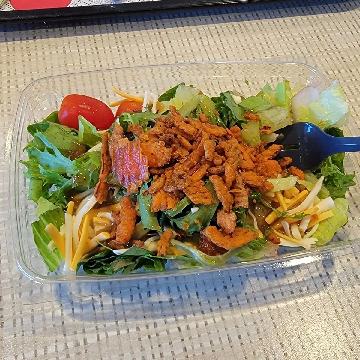 Side Salad with Crispy Onions