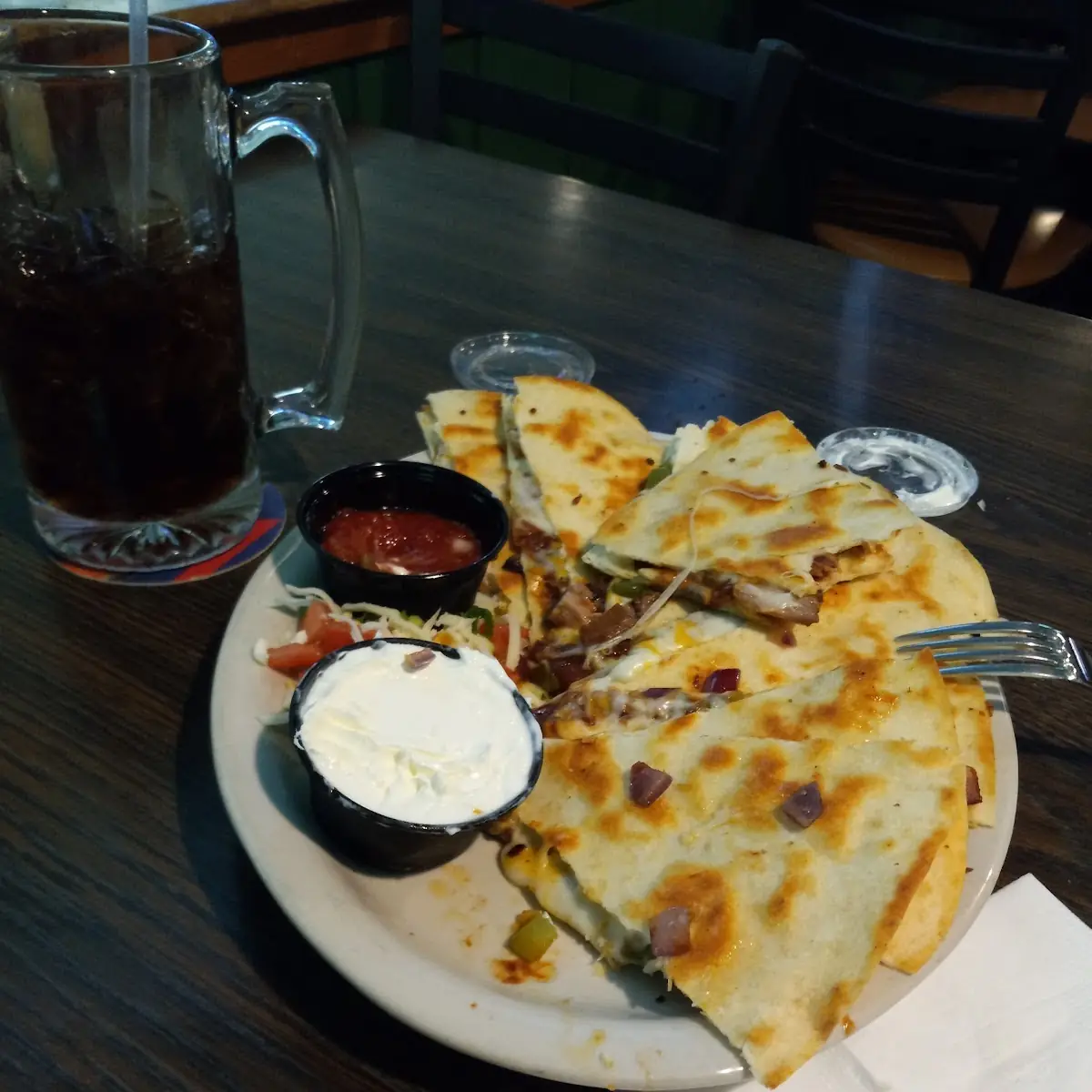 Chicken Quesadilla Plate
