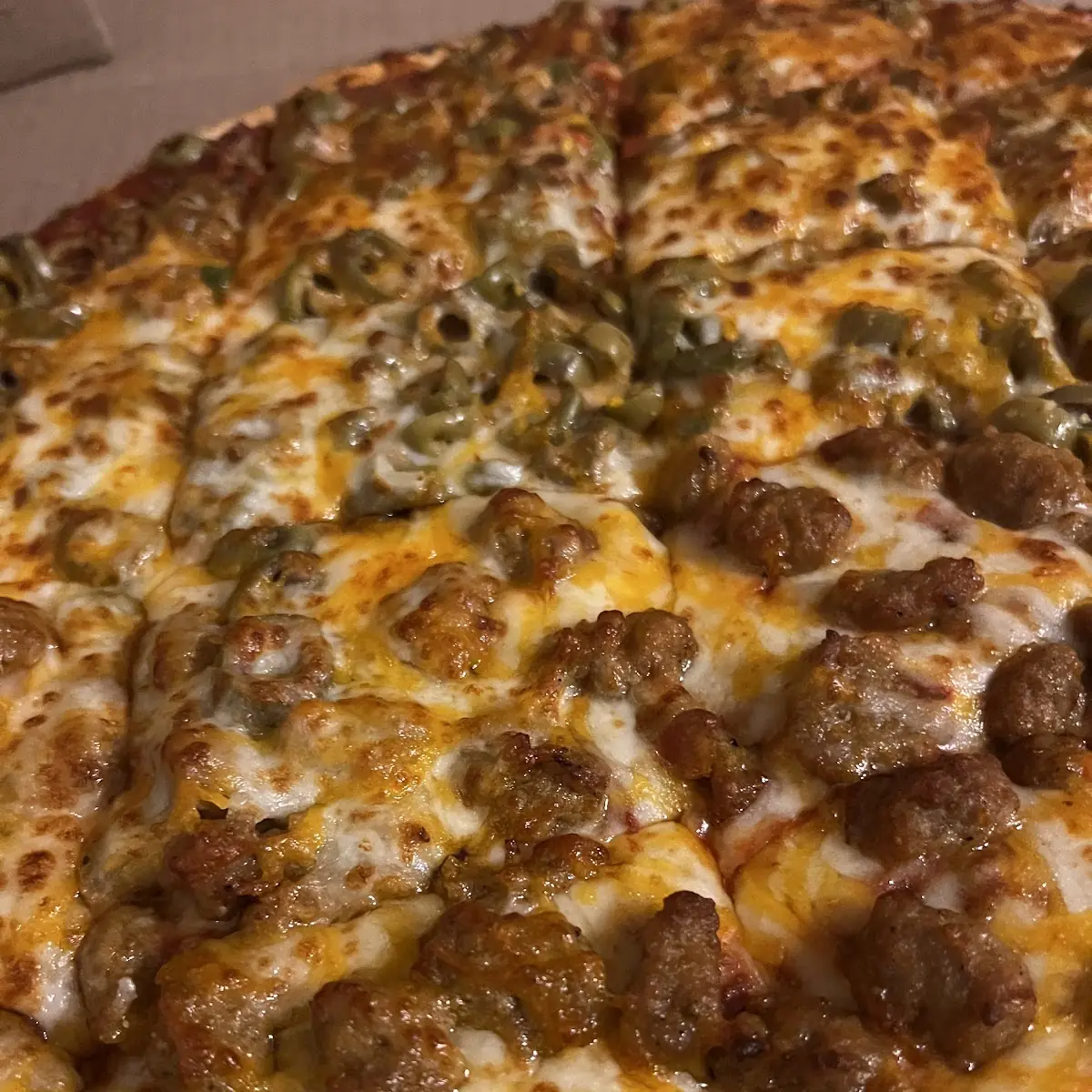 Sausage and Olive Pizza