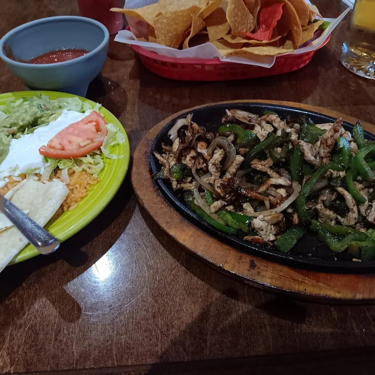 Lunch Steak or Chicken Fajitas
