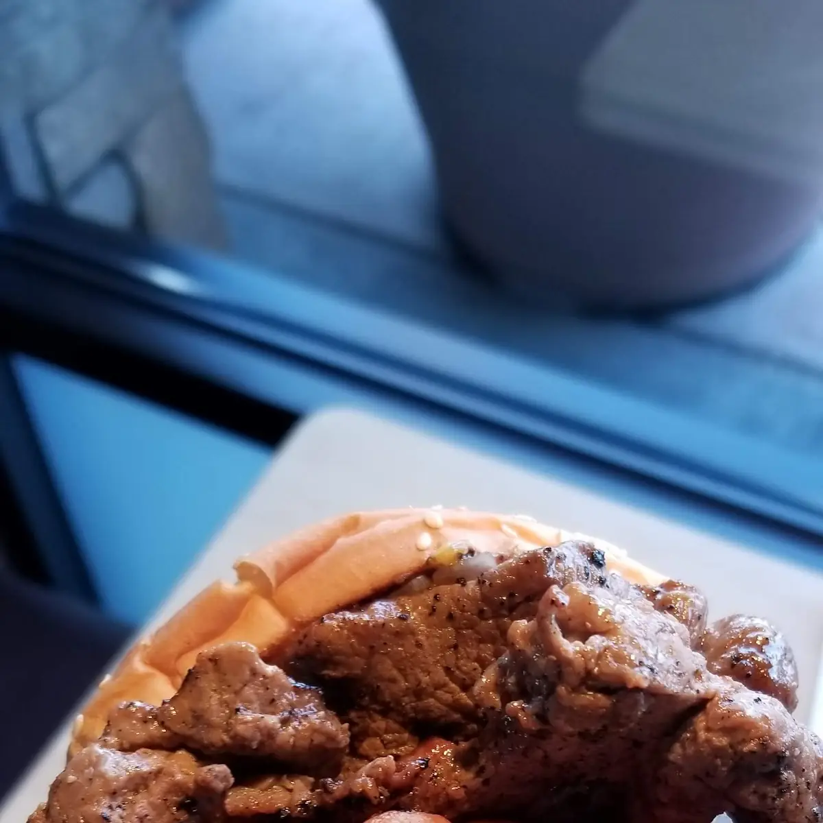 Tri Tip Double Double Cheeseburger With