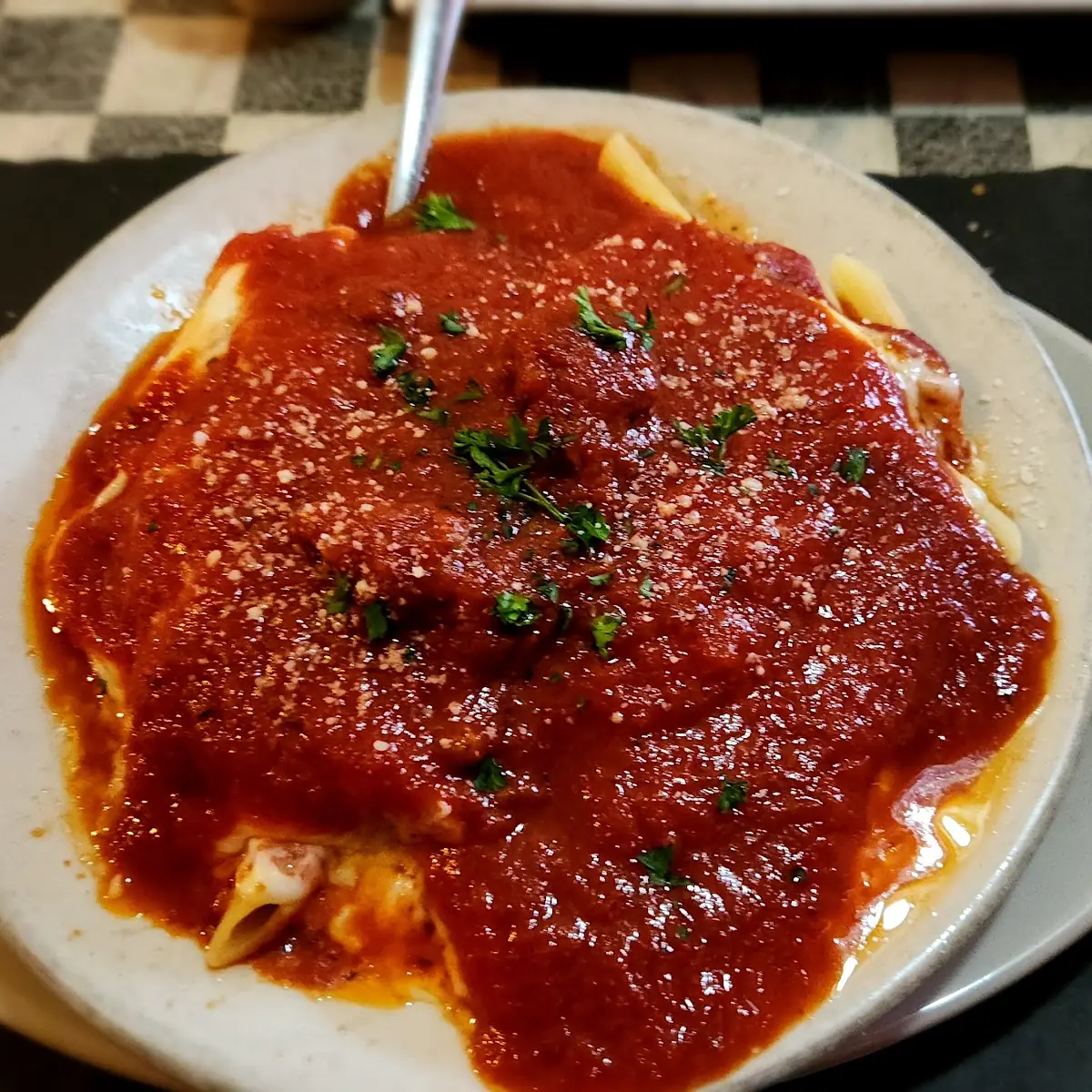 Baked Ziti with Meatball