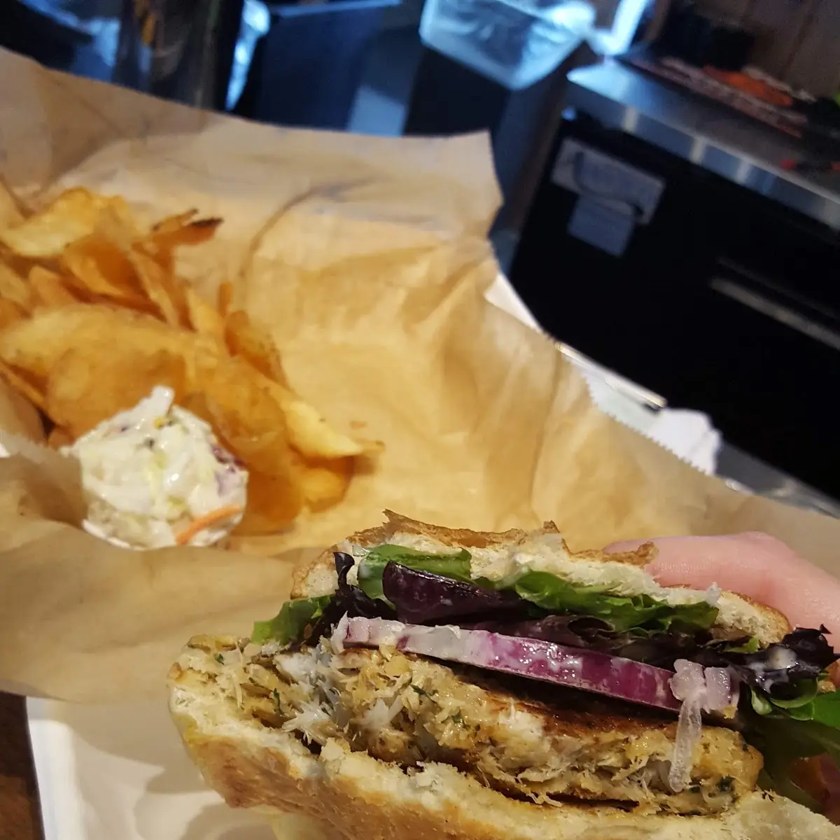 Crab Cake Sandwich