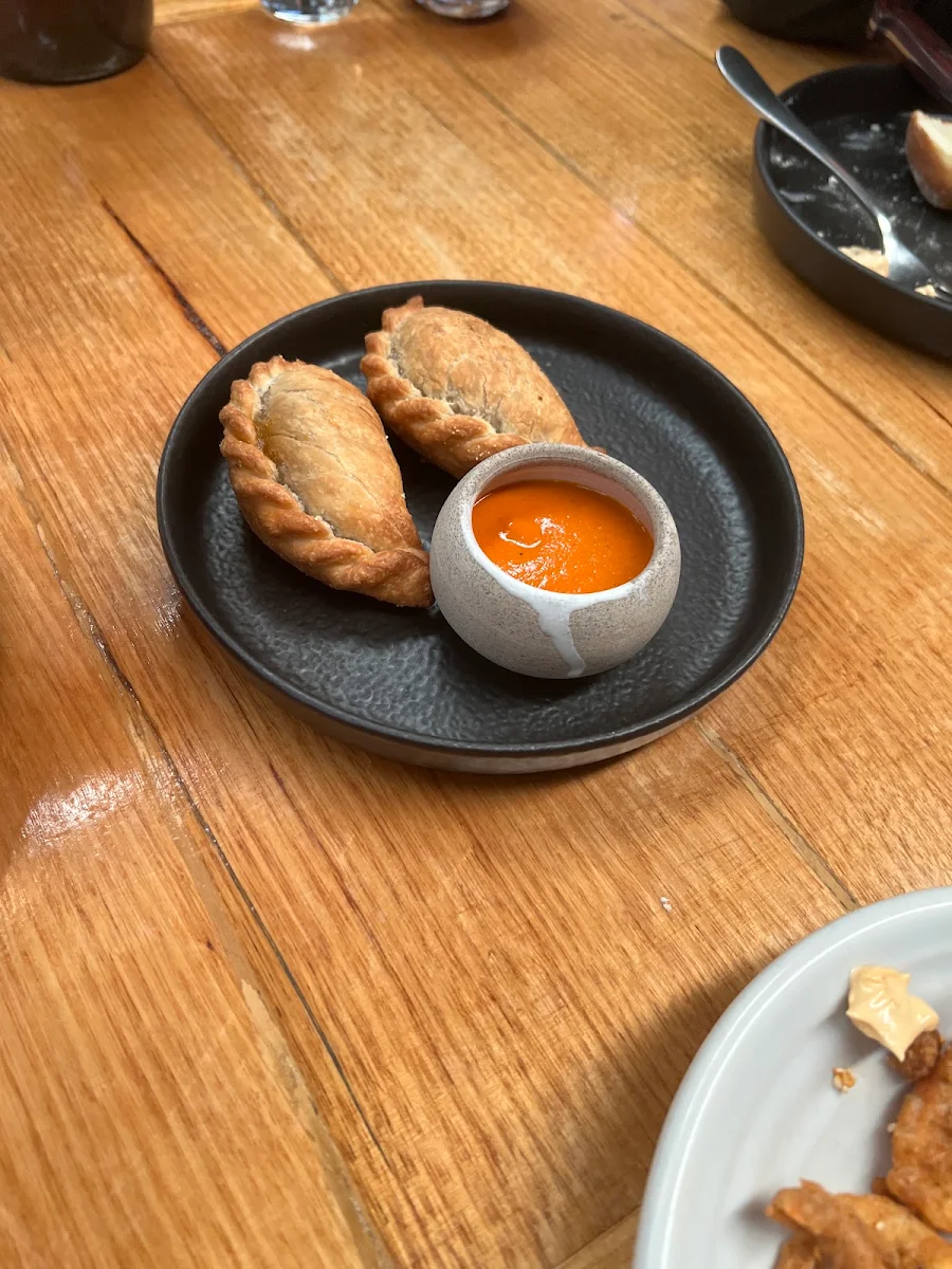 Potato and Cheese Empanada Tomato and Chili Salsa