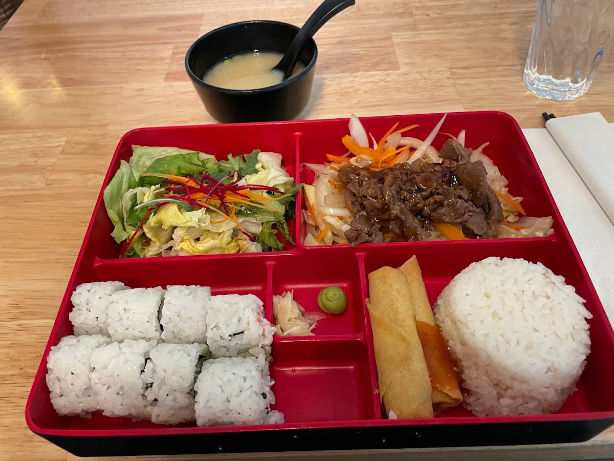 Beef Teriyaki Bento, Black Fin Sushi