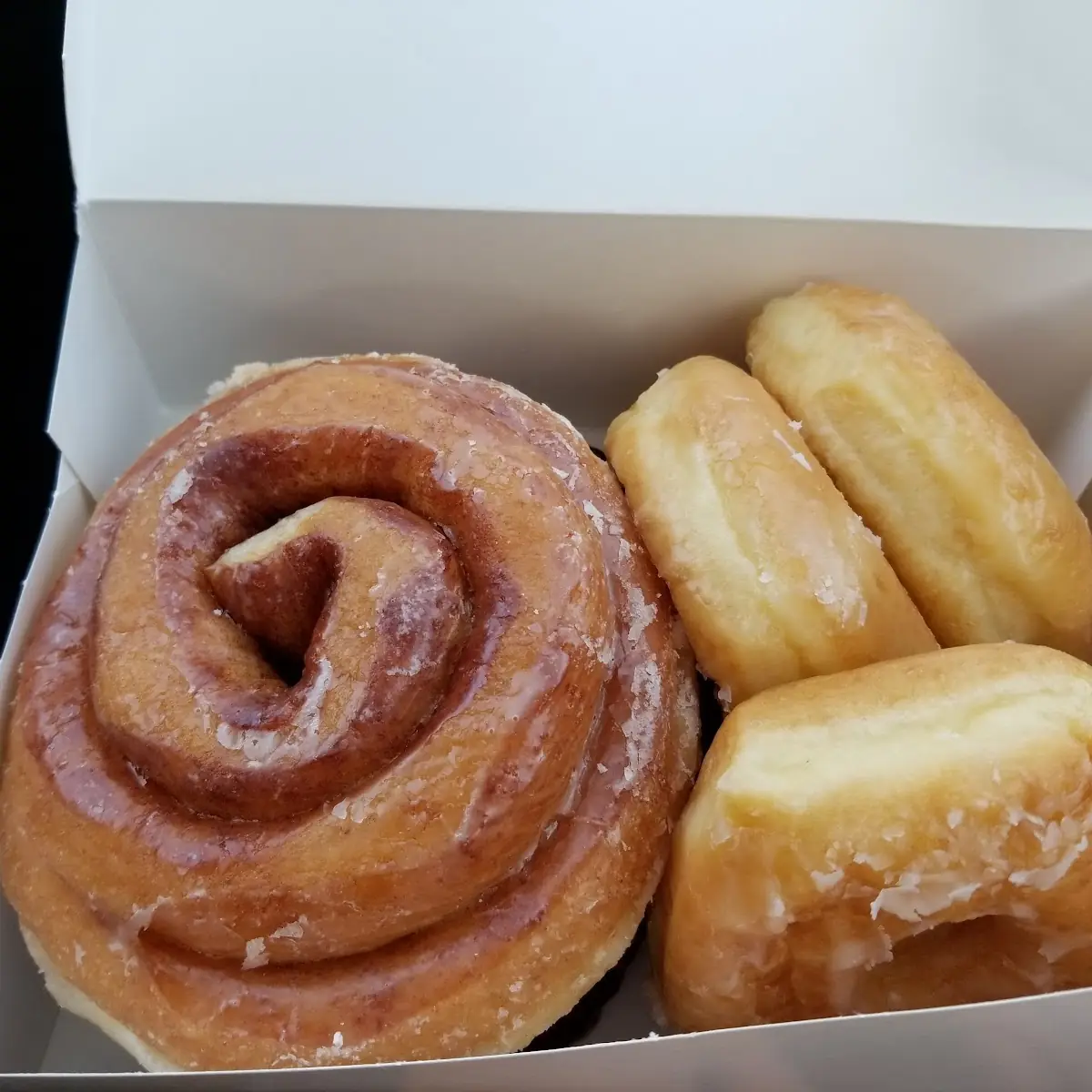 Cinnamon Roll with Glazed Donuts