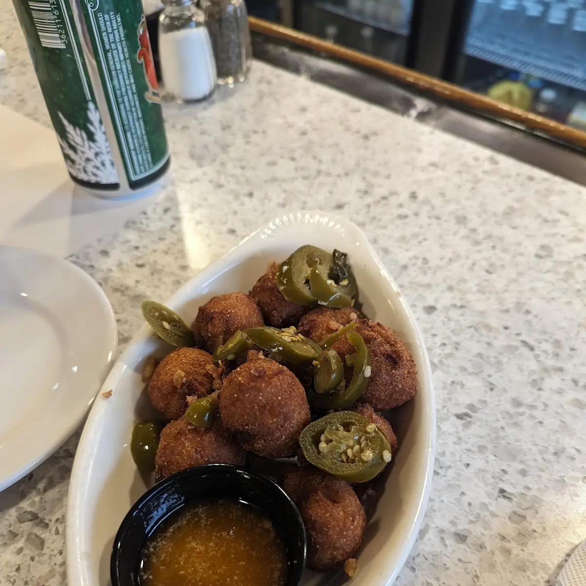 Hot Honey Corn Fritters