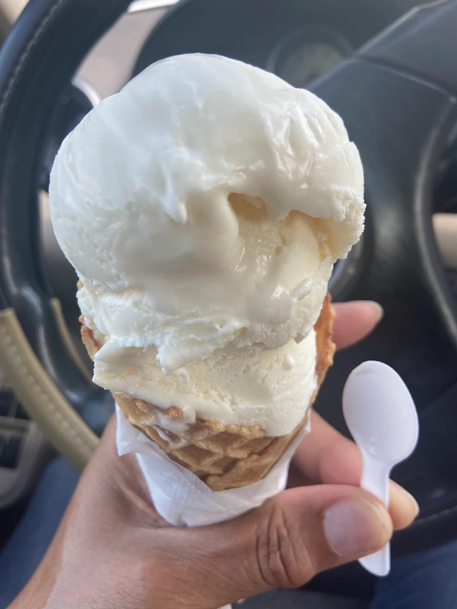 Vanilla Ice Cream in a Waffle Cone